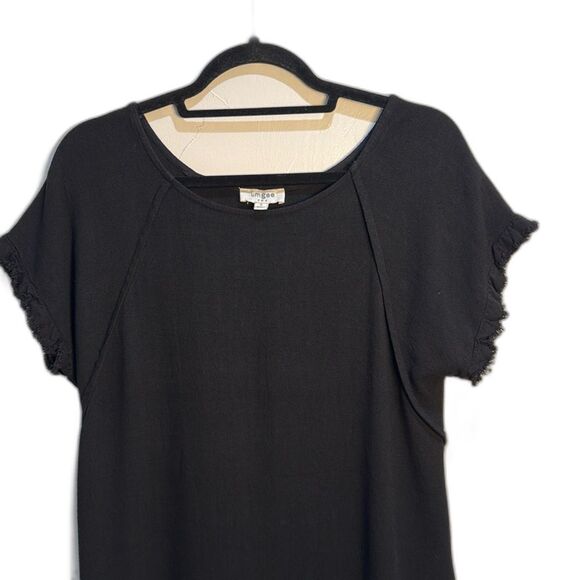 Umgee Linen Blend Boho Beachy High Low Frayed Hem Spring Summer Dress Size Small - Picture 4 of 13